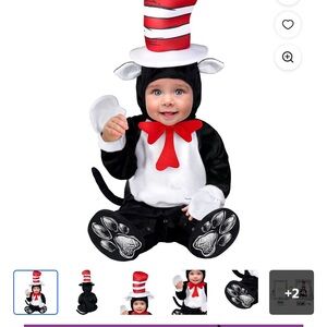 NWOT infant 0-6 months Dr. Seuss Cat In the Hat costume